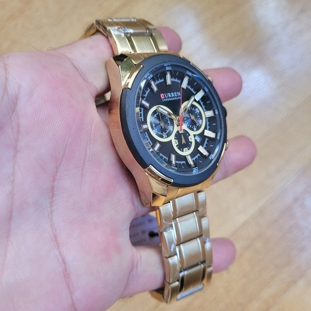 CURREN Multicolor Chronograph Watch‎ in Stainless Steel for Men